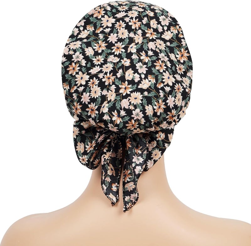 FADACHY Chemo Headwear for Women,Chemo Caps Lightweight for Summer with Head Scarf,Silky Soft Hair Turbans Fashion - Image 4
